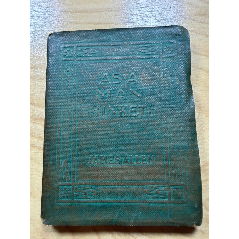 Little Leather Library As a Man Thinketh James Allen Antique Miniature Book